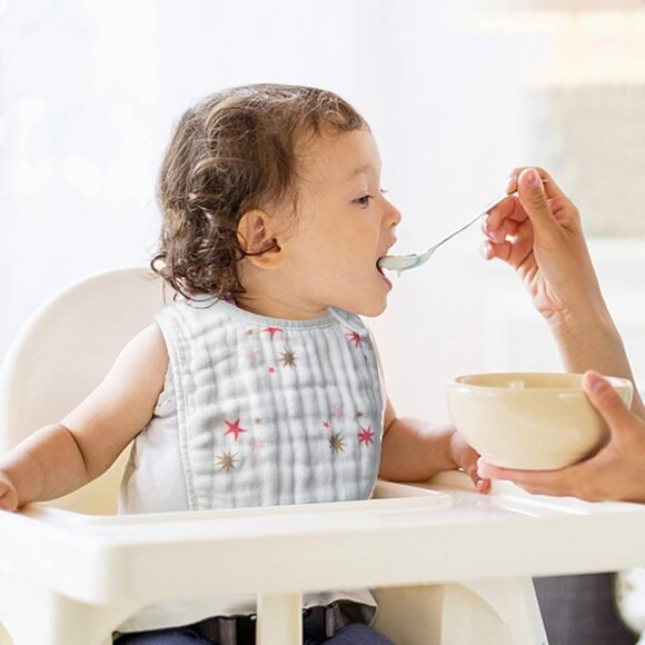 6Pcs Snap Muslin Cotton Bibs for Baby - Picture 2 of 5